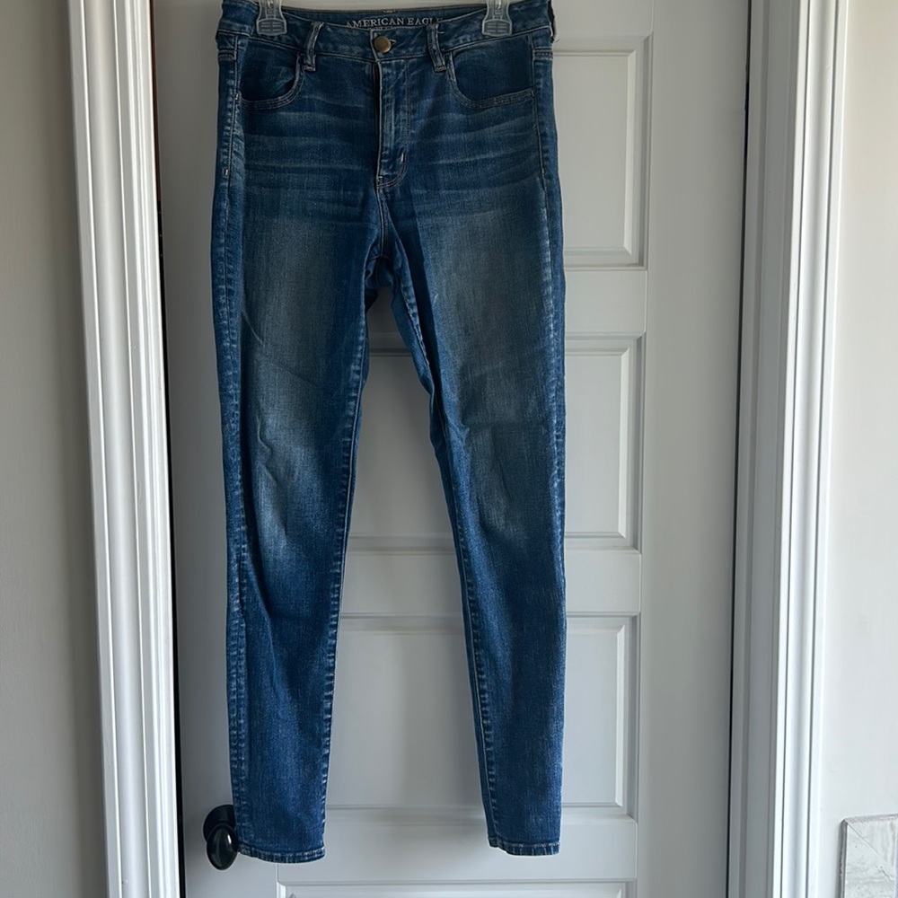 AEO high rise jeggings. Size 10 Long. Gently used